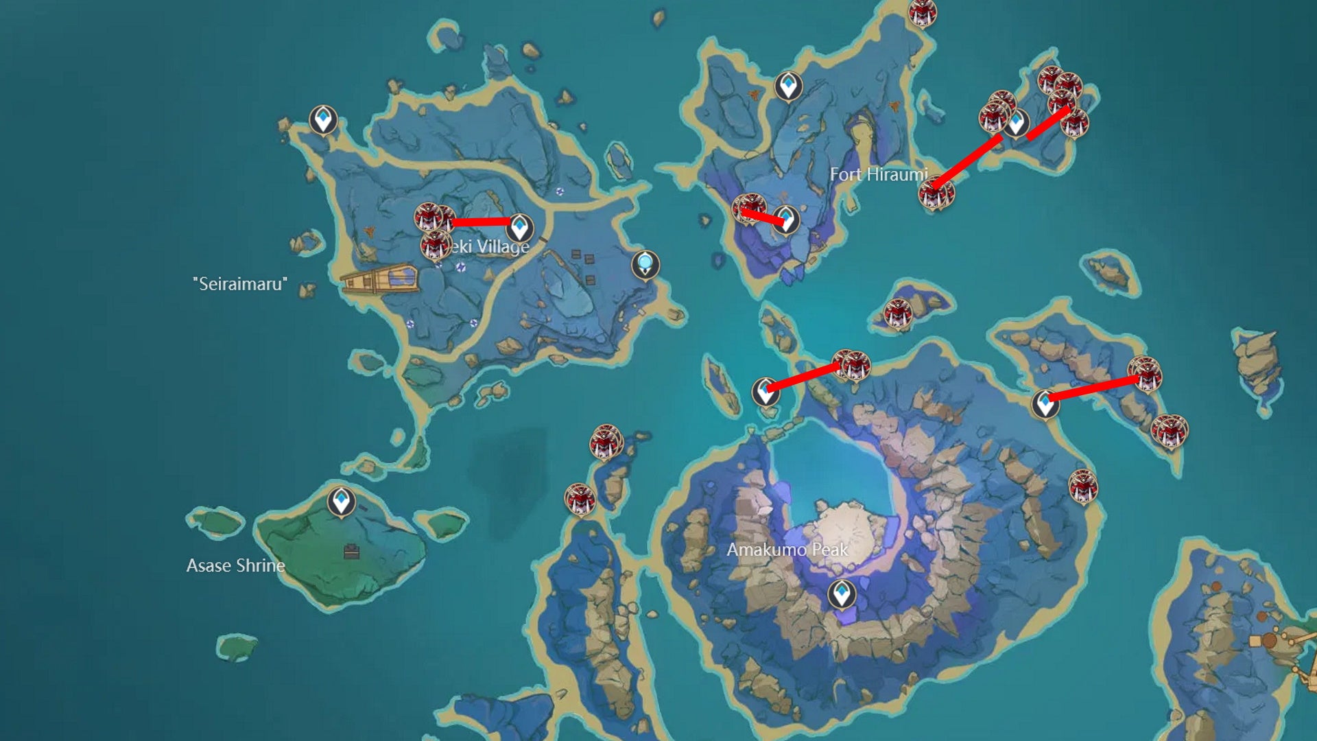 Genshin Impact Handguard locations and Handguard farming routes - 52