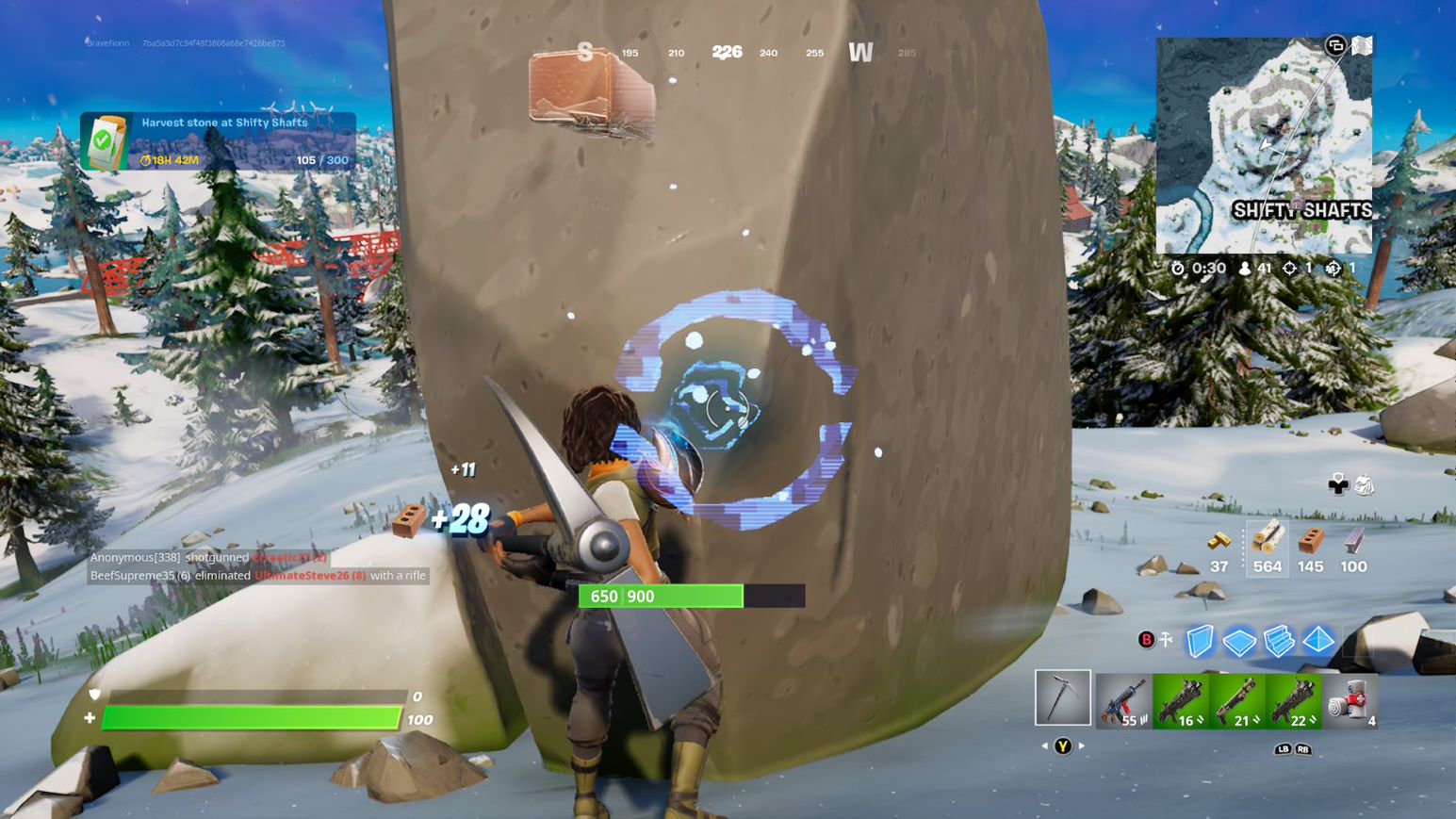 Image for How to harvest stone at Shifty Shafts in Fortnite Chapter 3