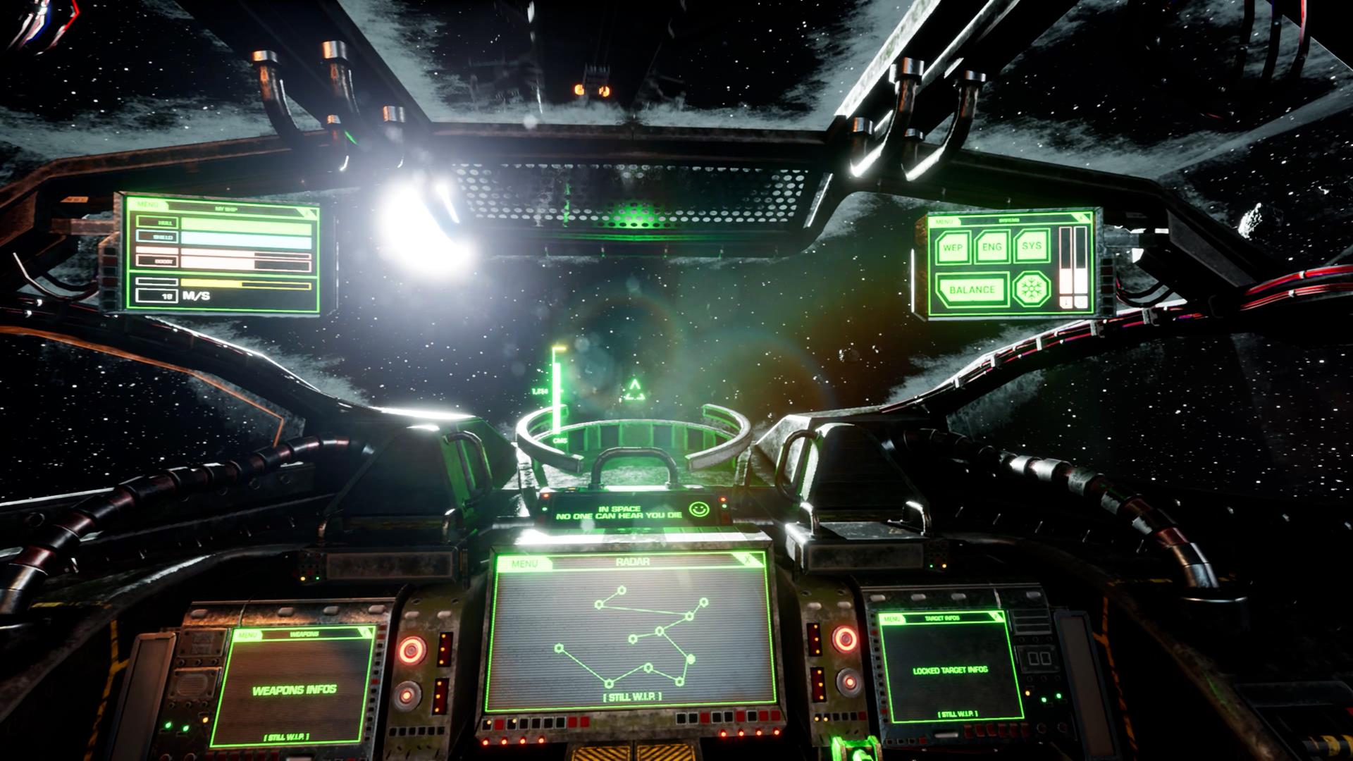 Haunted Space blends sci fi dogfighting  crafting and a horror story about humanity s future - 80