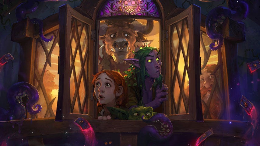 Image for Hearthstone: get 10 free Whispers of the Old Gods packs through launch quest