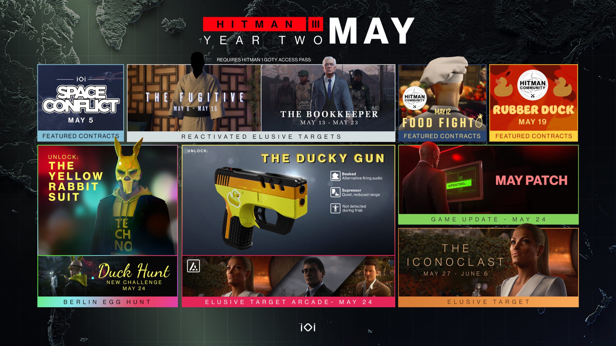 Hitman 3 s Freelance mode moved into the second half of the year roadmap shows what s ahead - 87