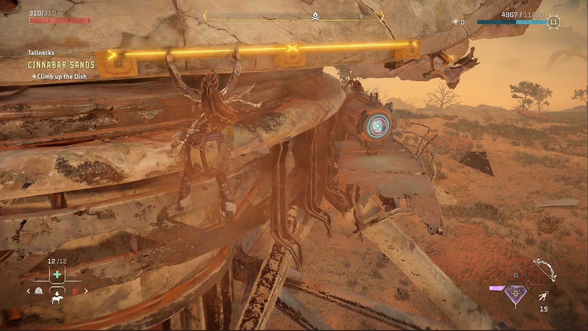 Horizon Forbidden West Tallnecks  How to Climb Tallnecks and Remove Map Fog - 84