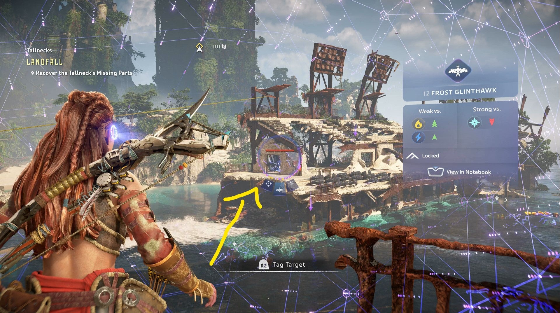 Horizon Forbidden West Tallnecks  How to Climb Tallnecks and Remove Map Fog - 19