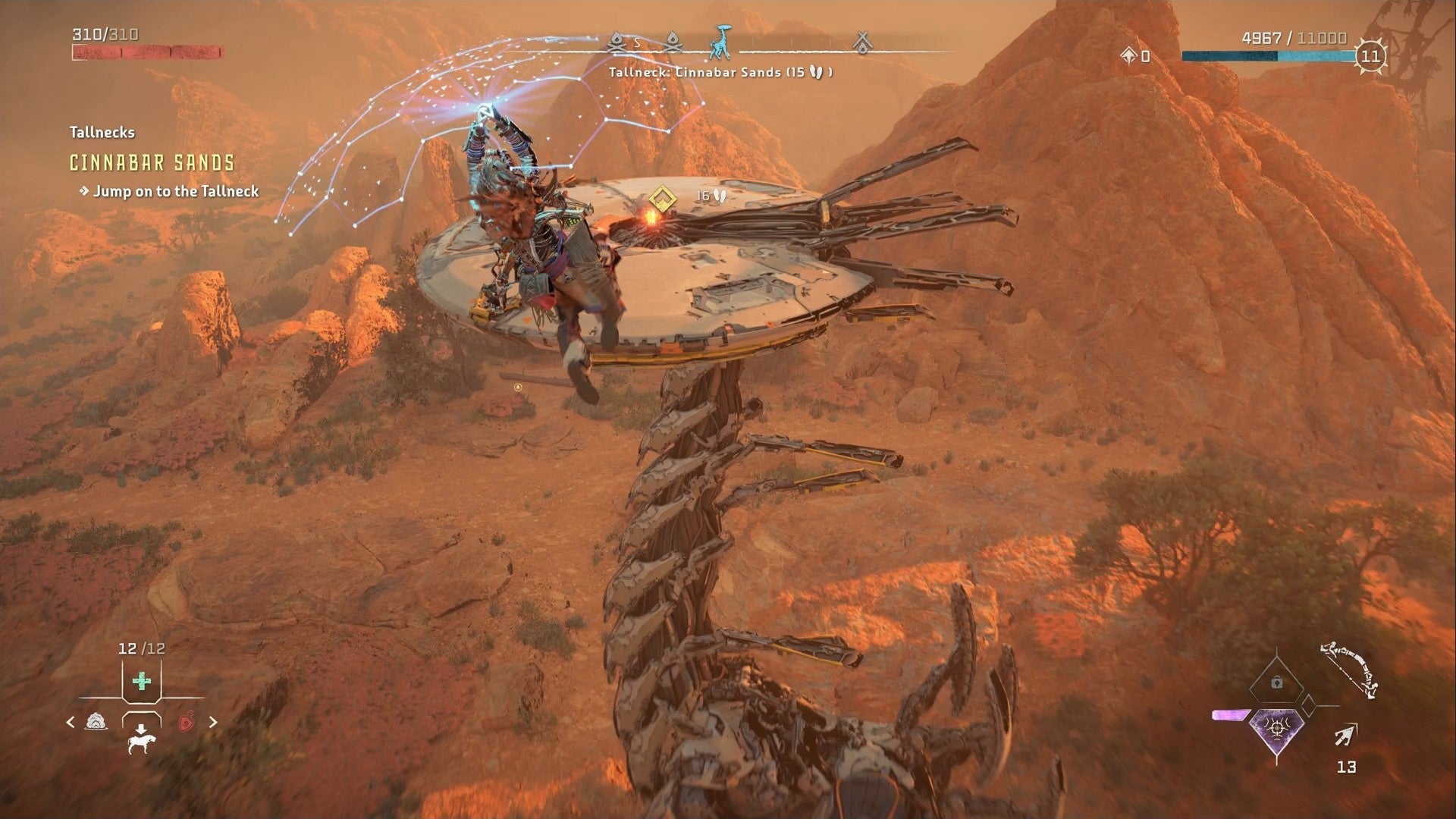 Image for Horizon Forbidden West Tallneck Locations: How to Climb Tallnecks and Remove Map Fog