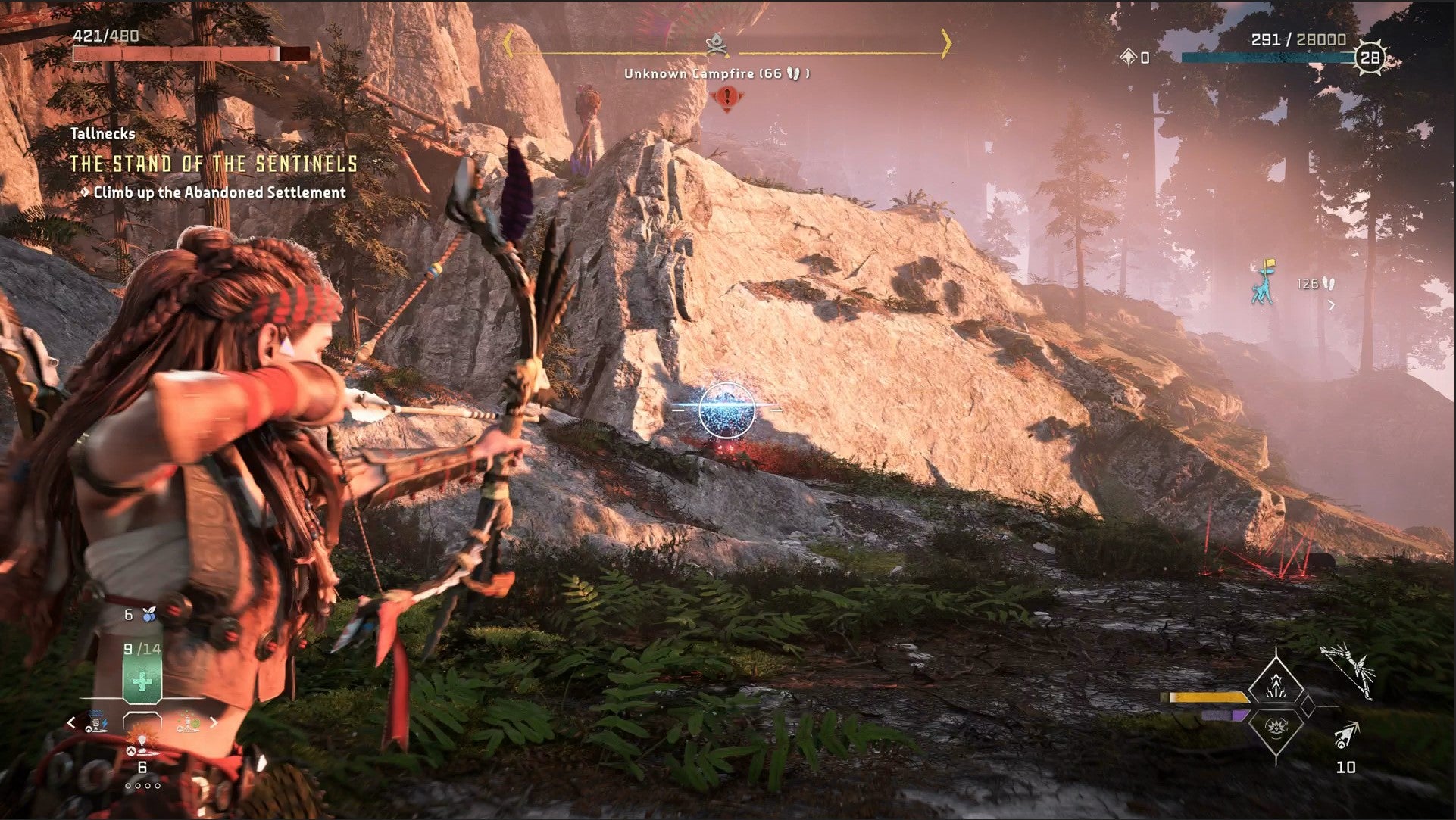 Horizon Forbidden West Tallnecks  How to Climb Tallnecks and Remove Map Fog - 12