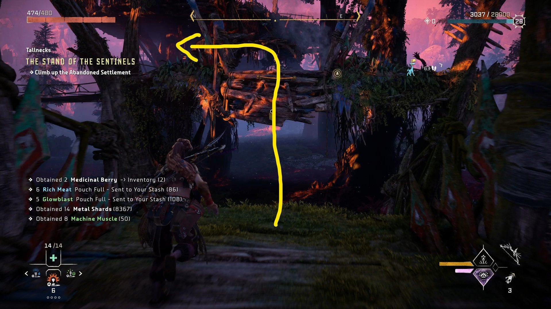 Horizon Forbidden West Tallnecks  How to Climb Tallnecks and Remove Map Fog - 19