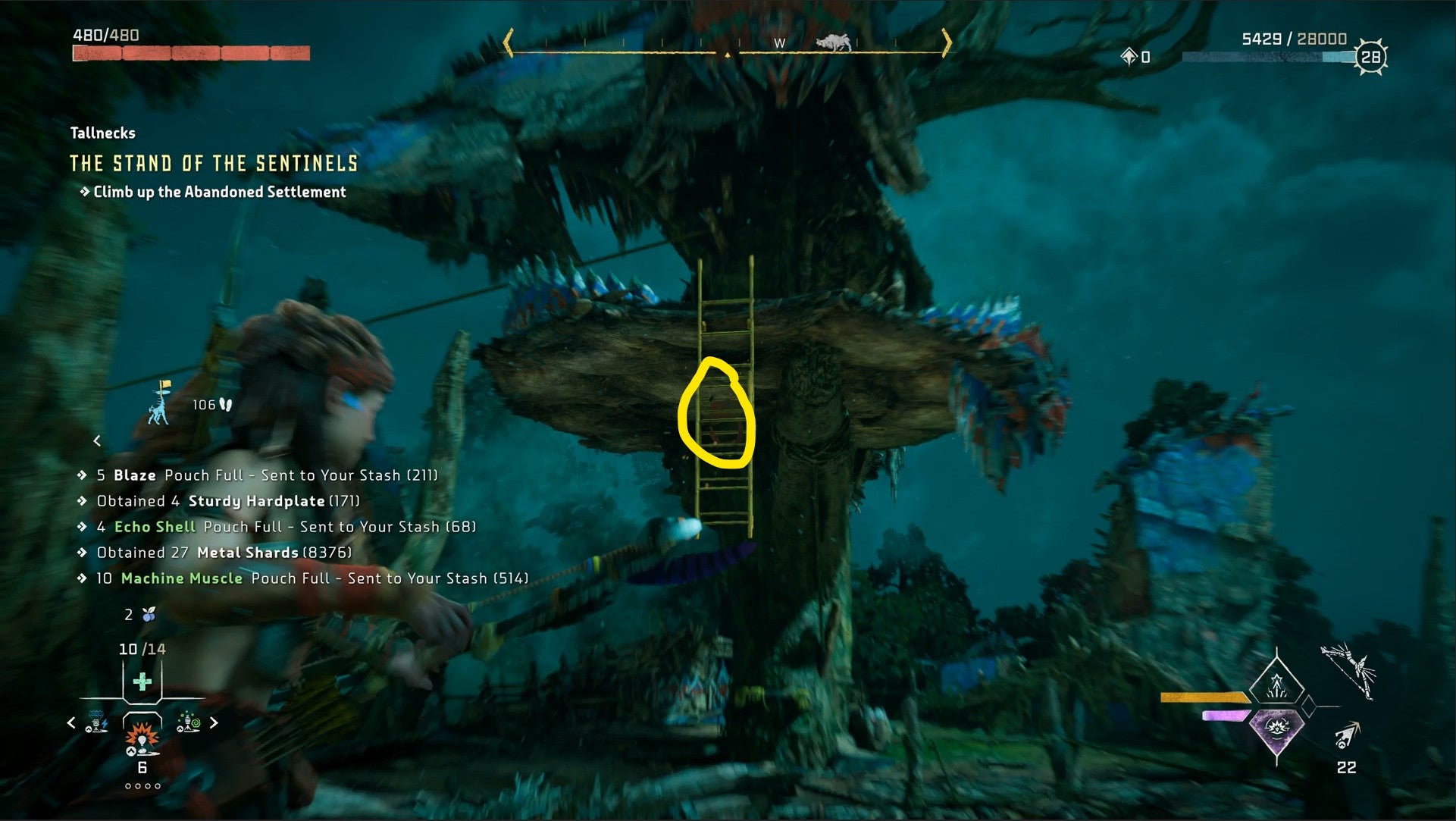 Horizon Forbidden West Tallnecks  How to Climb Tallnecks and Remove Map Fog - 32
