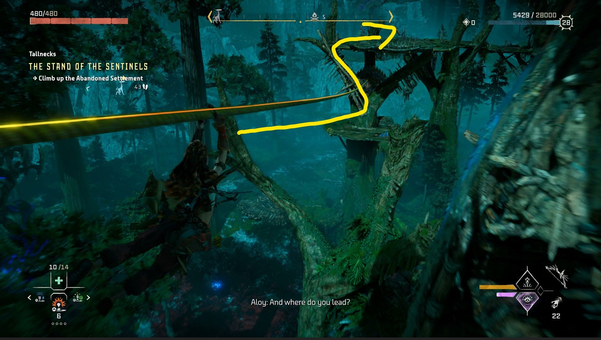 Horizon Forbidden West Tallnecks  How to Climb Tallnecks and Remove Map Fog - 51
