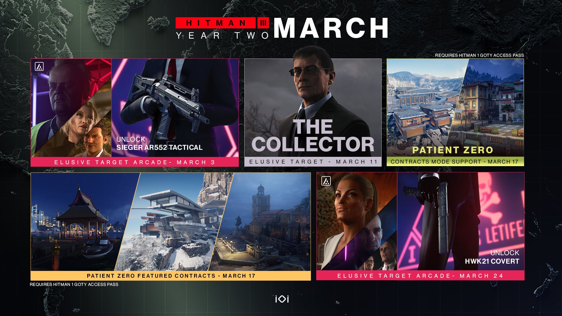 Hitman 3 will make changes to Arcade Contracts provide enhanced support for Contracts Mode more in March - 25