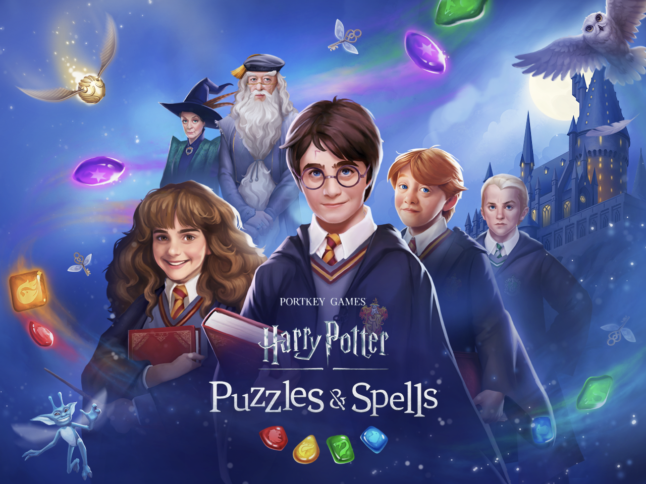 Image for Harry Potter: Puzzles and Spells is a new match-three mobile game