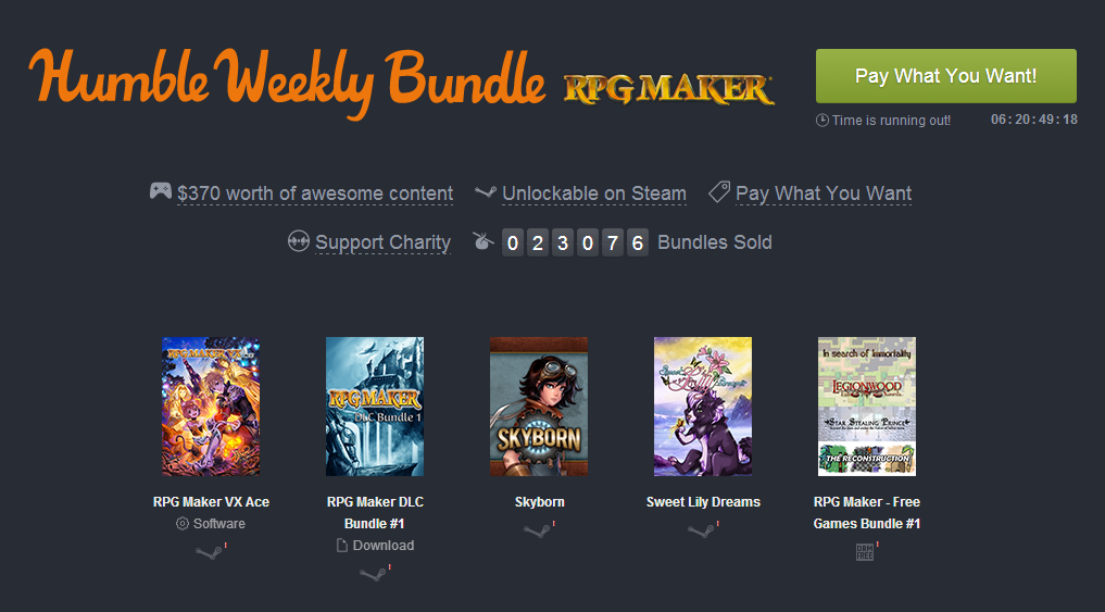 Image for RPG Maker Humble Bundle: make your own RPG for cheap this week