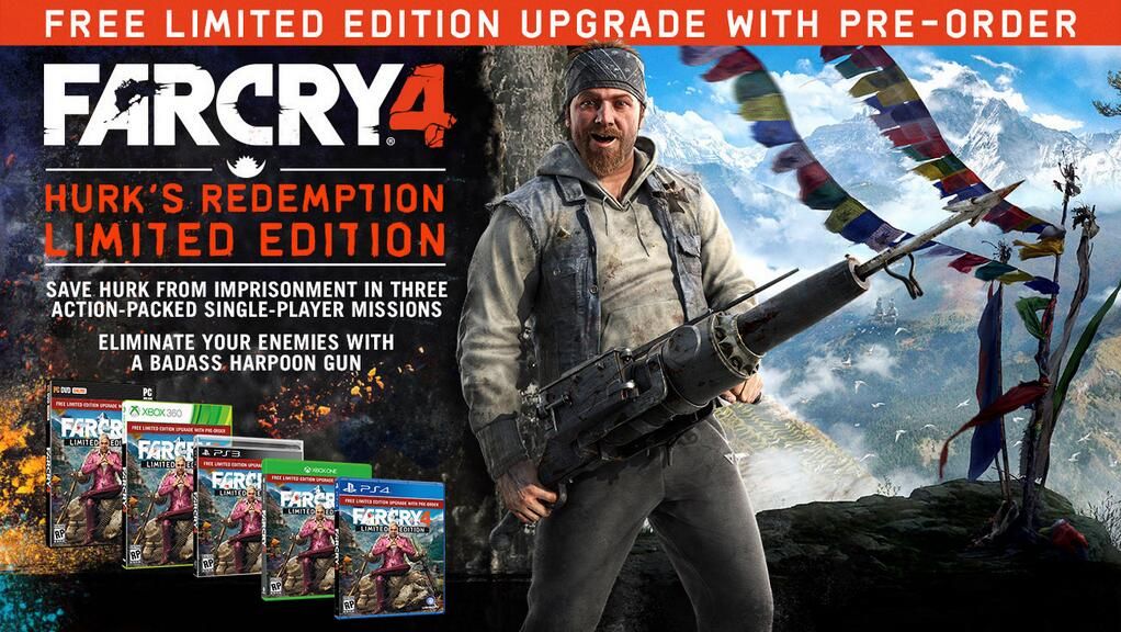 Here S What The Hurk S Redemption Pre Order Bonus For Far Cry 4 Looks Like Video Vg247