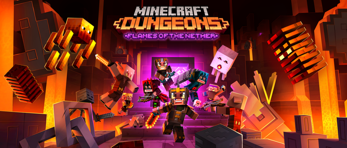 Image for Minecraft Dungeons Flames of the Nether DLC and free update coming later this month