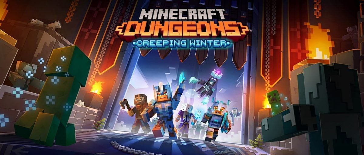 Image for Minecraft Dungeons DLC Creeping Winter will be released September 8
