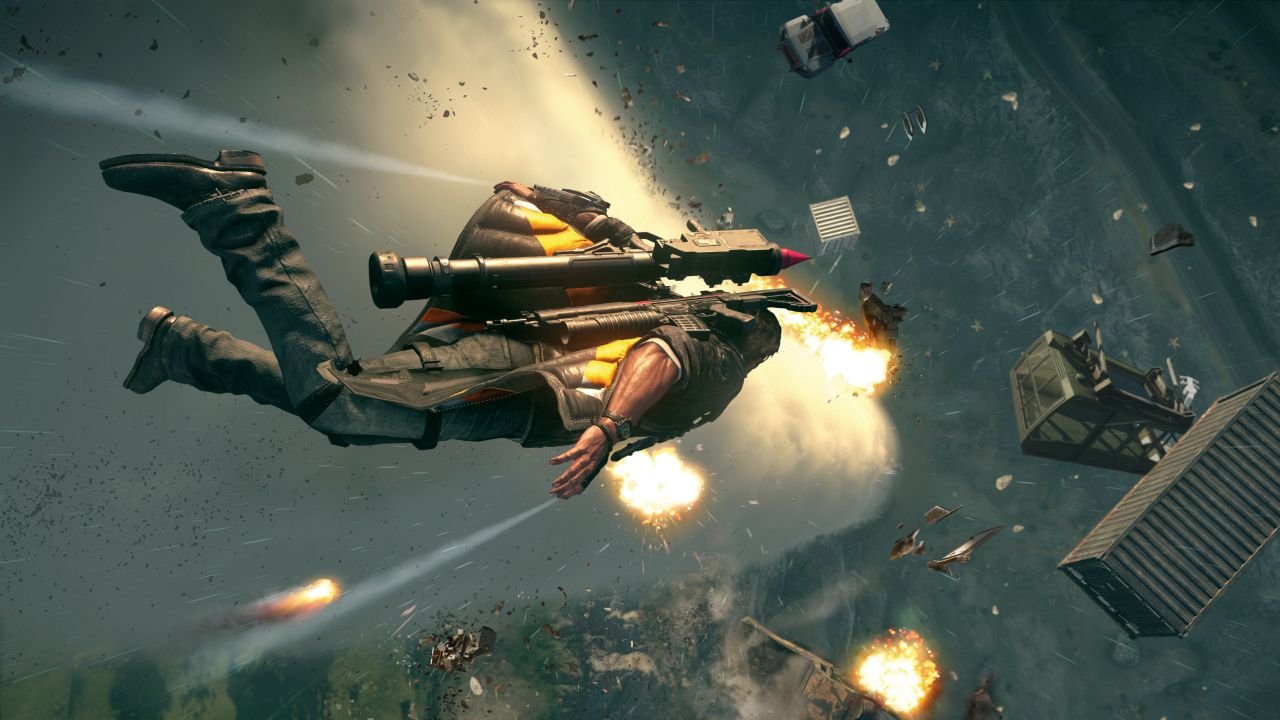 Image for Just Cause 4 review - frame rate dips and a maddening camera fight against creative carnage and thrilling mobility