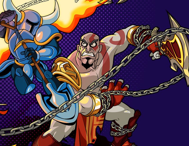 Image for Kratos will be hard to find in Shovel Knight, new video shows him in action