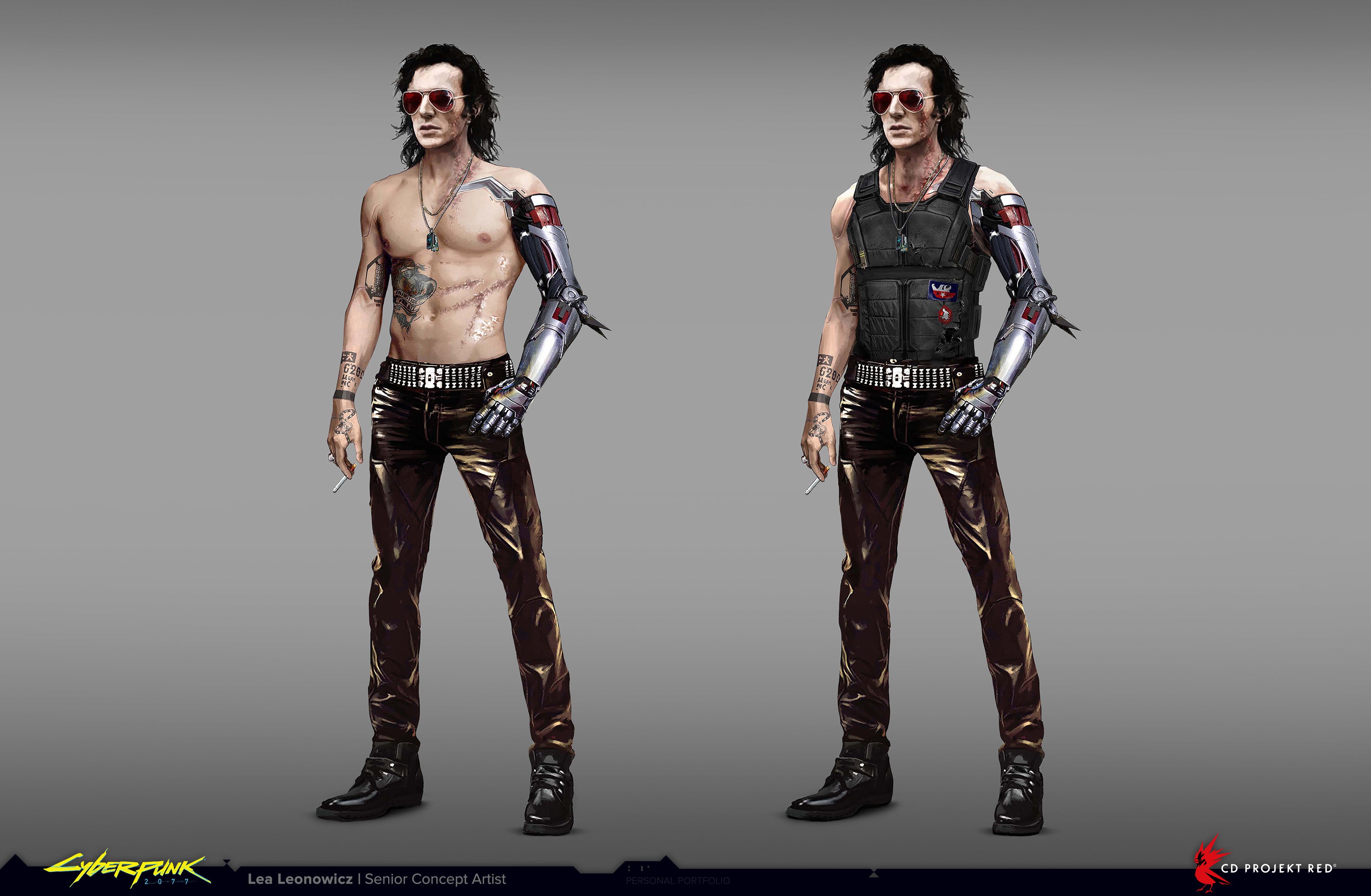 Image for Cyberpunk 2077 concept art reveals what Johnny Silverhand looked like before Keanu Reeves