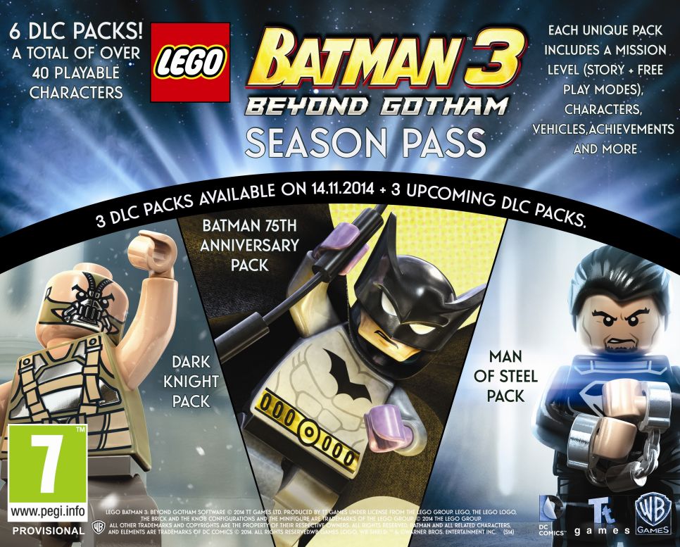 Image for LEGO Batman 3's Season Pass is the first ever offered for a LEGO game 