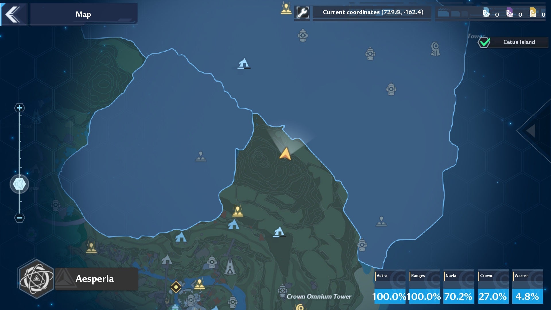 Tower of Fantasy Constellations  all smart telescope locations - 56