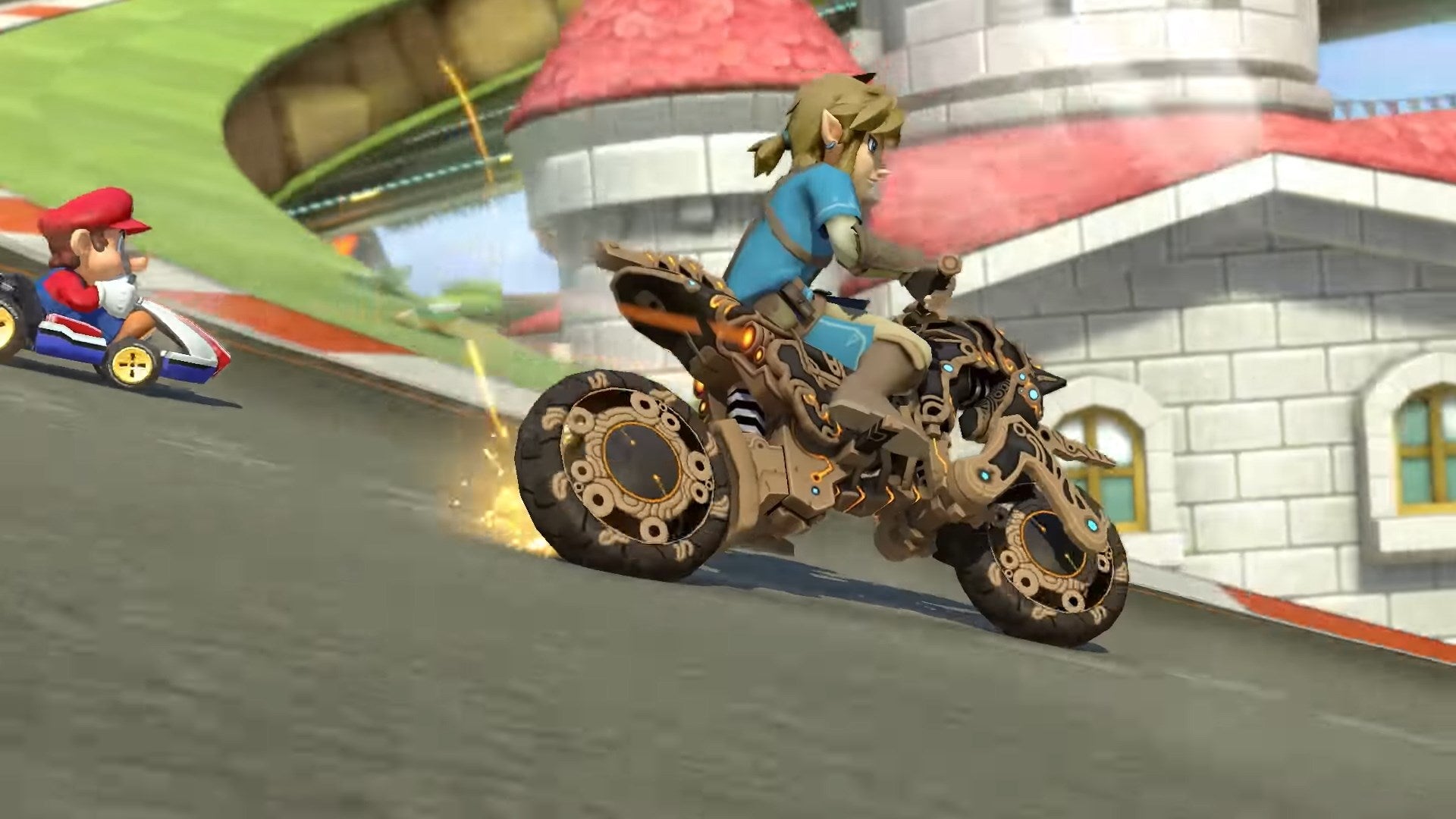Image for Free Mario Kart 8 Deluxe update adds Zelda: Breath of the Wild Link and his motorcycle