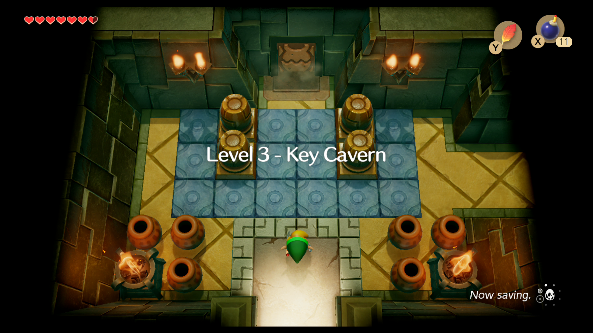 Zelda Link's Awakening Golden Leaves in Kanalet Castle & Key Cavern