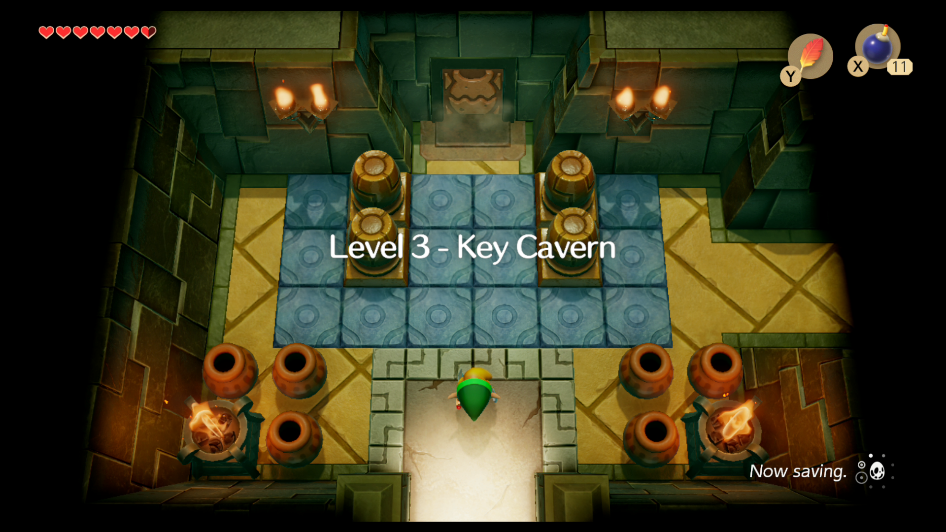 Image for Zelda Link's Awakening: Golden Leaves in Kanalet Castle & Key Cavern walkthrough