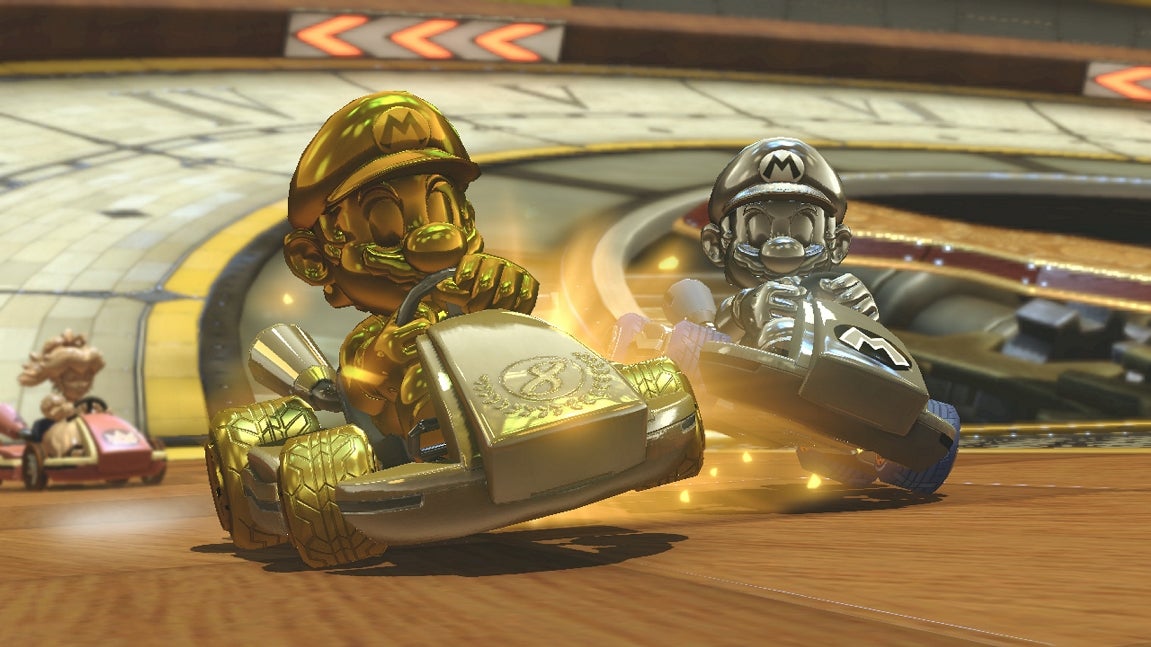 Image for Mario Kart 8 Deluxe Unlockables, Characters and Tracks - Gold Mario and Gold Kart