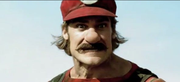 Image for Mario dies in this surreal live-action Mercedes advert