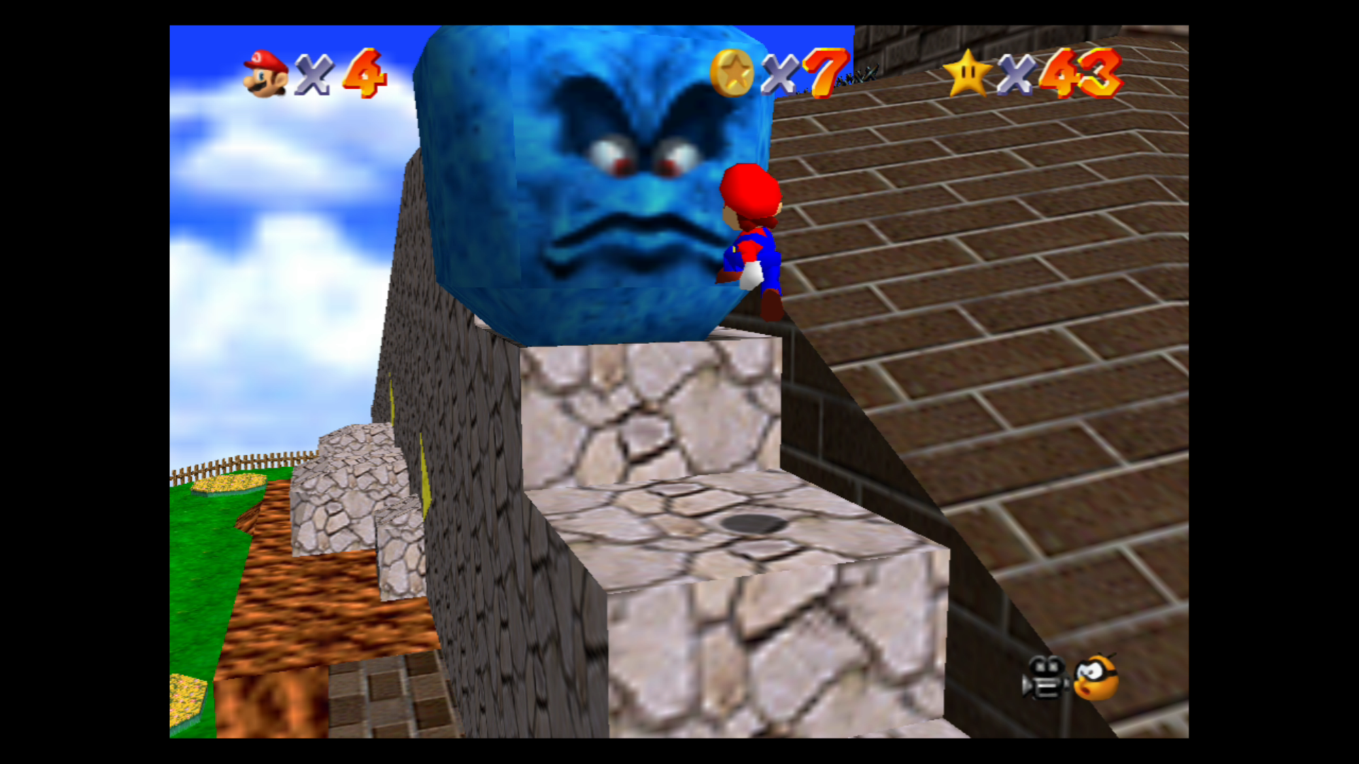 Image for Super Mario 64: Whomp's Fortress Stars - Shoot into the Wild Blue, Blast Away the Wall and more