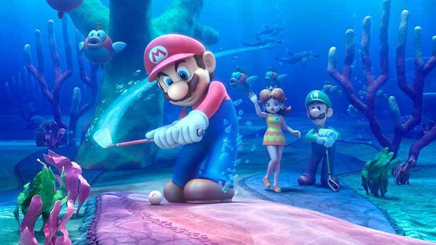 Image for Mario Golf: World Tour trailer shows how you shoot balls out of Donkey Kong barrels 