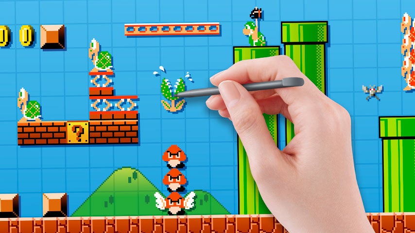 Image for All the Easter Eggs on Super Mario Maker's title screen - video