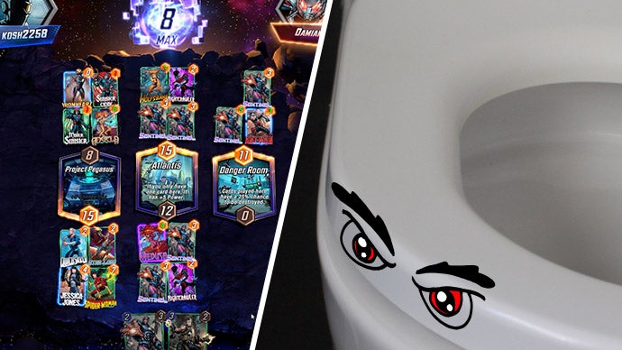 Image for I hate Marvel Snap and so does my toilet seat