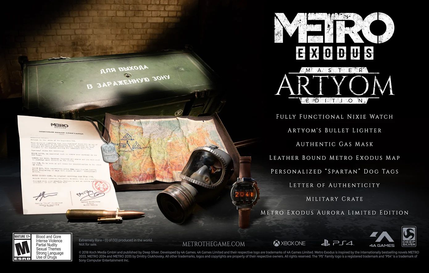 Image for You can't buy the Metro Exodus Artyom Custom Edition, but you can win it
