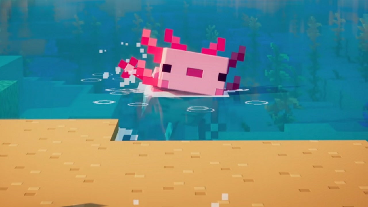 Minecraft Axolotls How To Tame An Axolotl In The Cliffs Caves Update Vg247