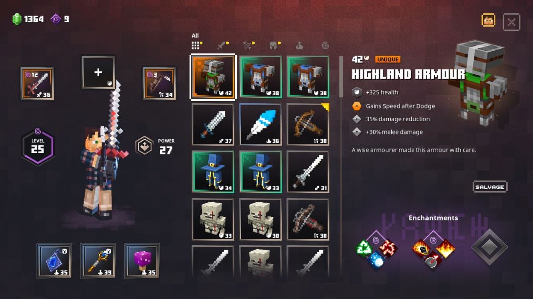 Minecraft Dungeons Best Armor - Which set should you choose? | VG247