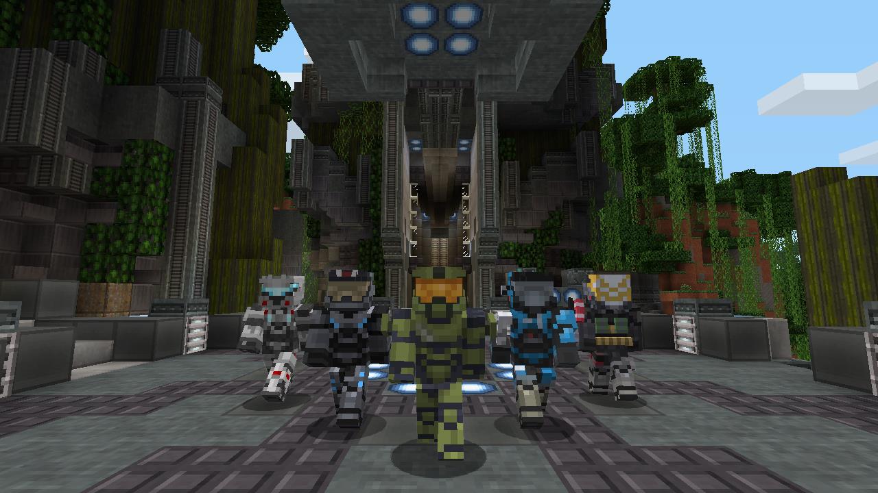 Image for Build your own Halo 5 in this new Minecraft Xbox 360 mash-up pack