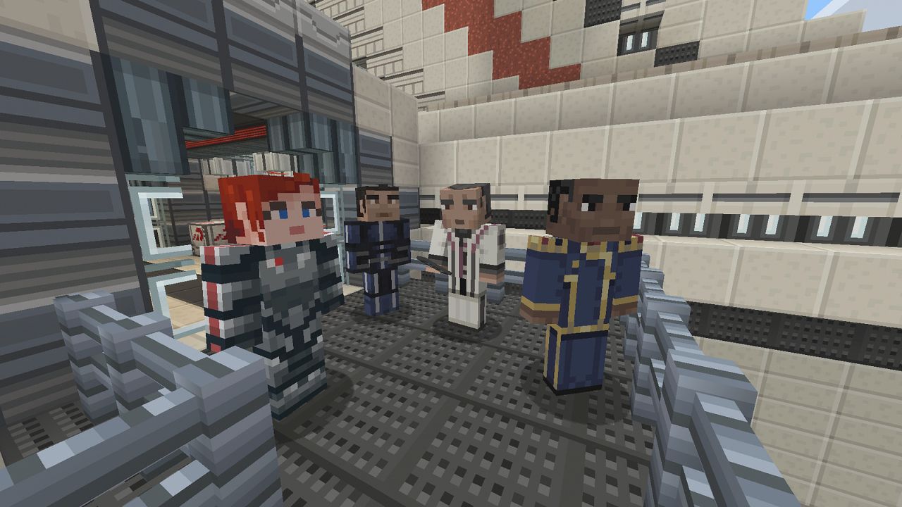 Minecraft Mass Effect Mash Up And Pattern Texture Pack Out From Today Vg247