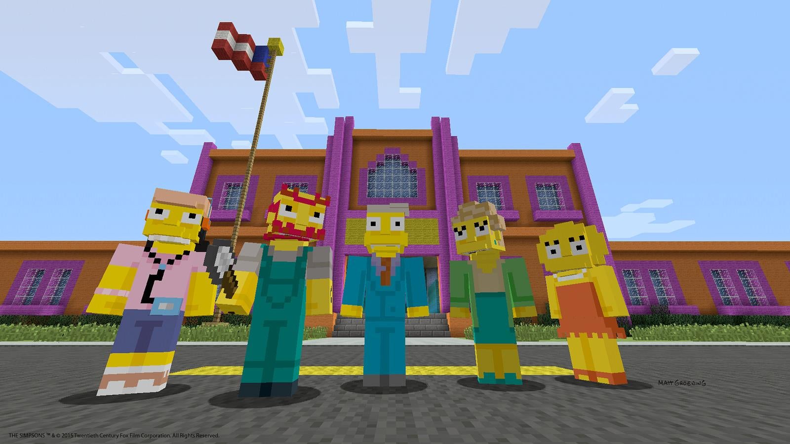Image for The Simpsons skins come to Minecraft on PlayStation this week   