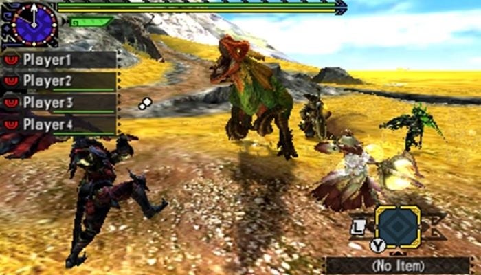 monster hunter generations on 3ds fight scene