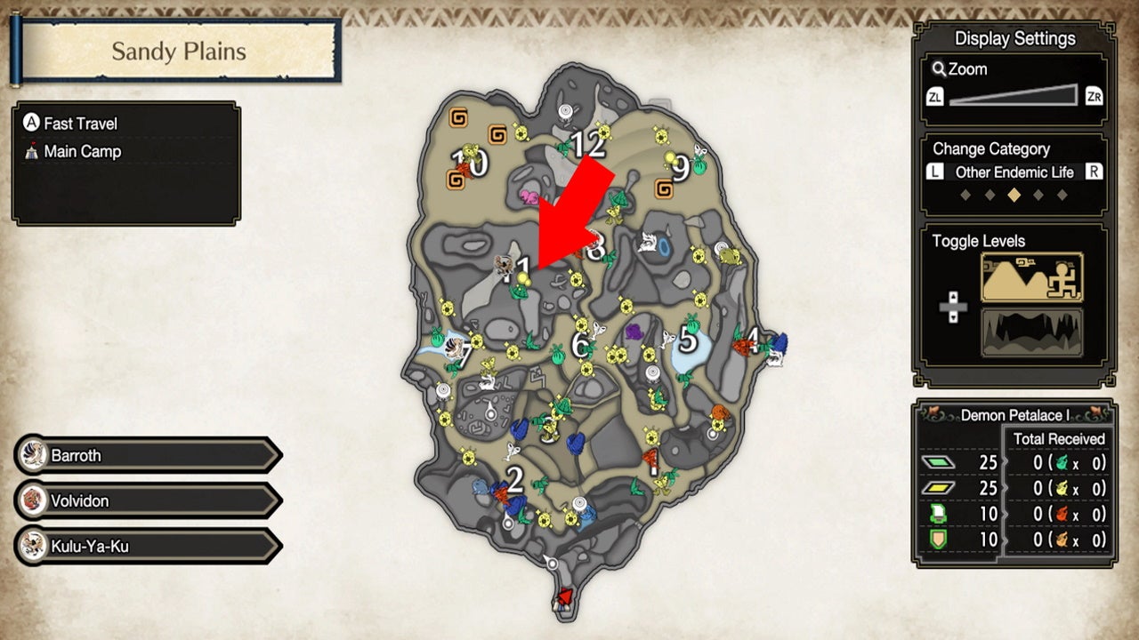 Monster Hunter Rise Rhenoplos Egg location - 91