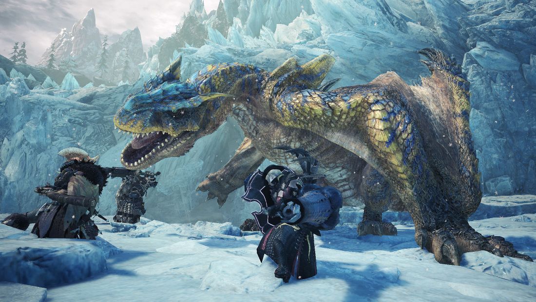 Image for Monster Hunter World Iceborne: watch a four-person squad take on Tigrex