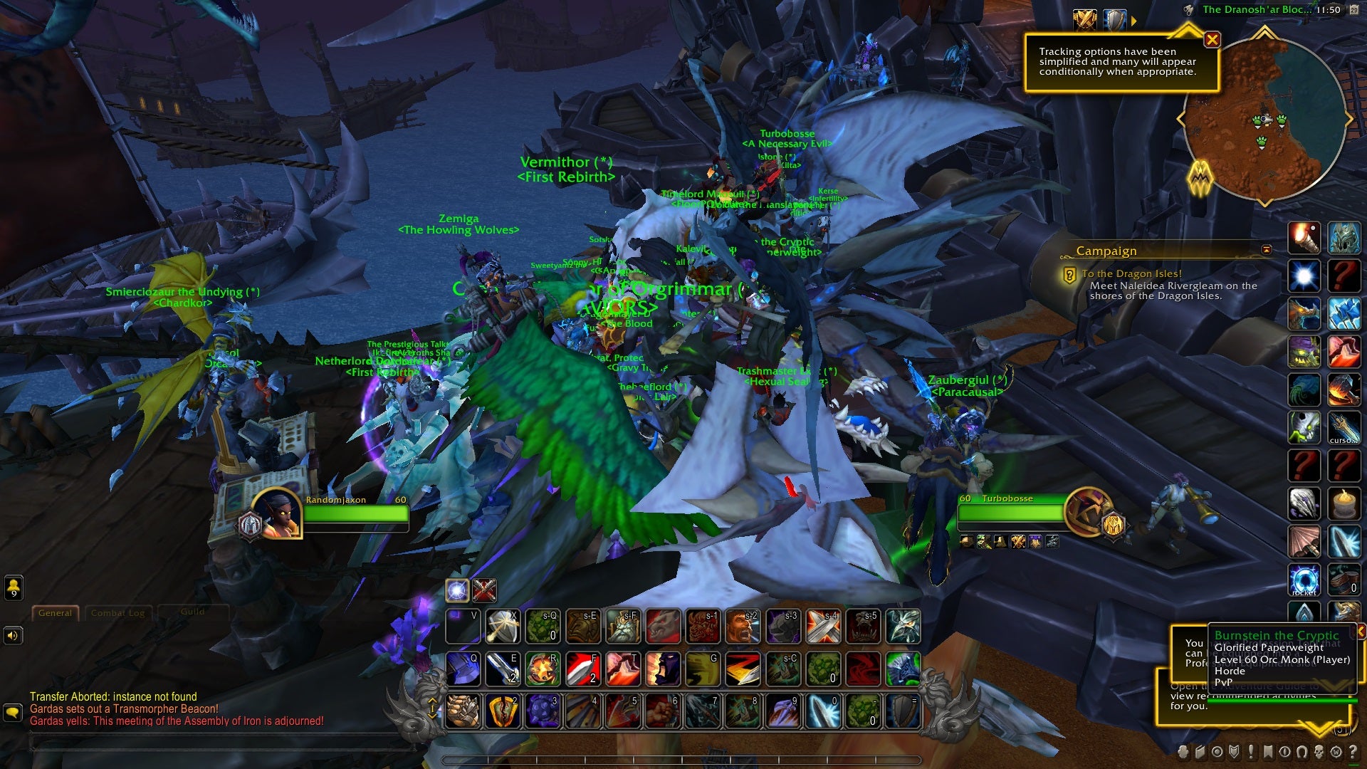 Mount stack during World of Warcraft: Dragonflight's launch