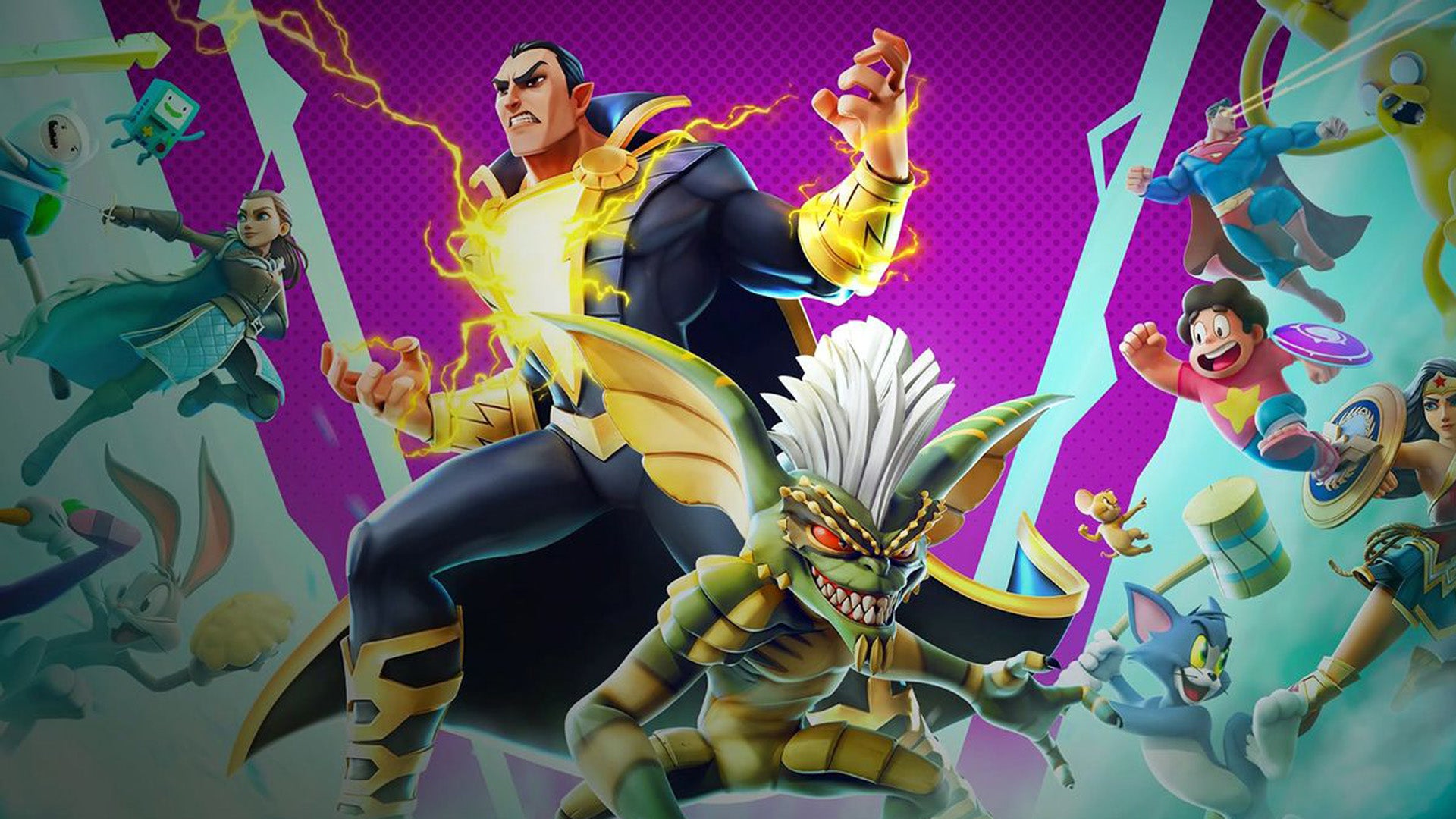 Image for MultiVersus patch 1.05 gives us Black Adam, arcade mode, and some chaos with the silly queue