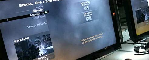 Image for Modern Warfare 2 - first lobby screen
