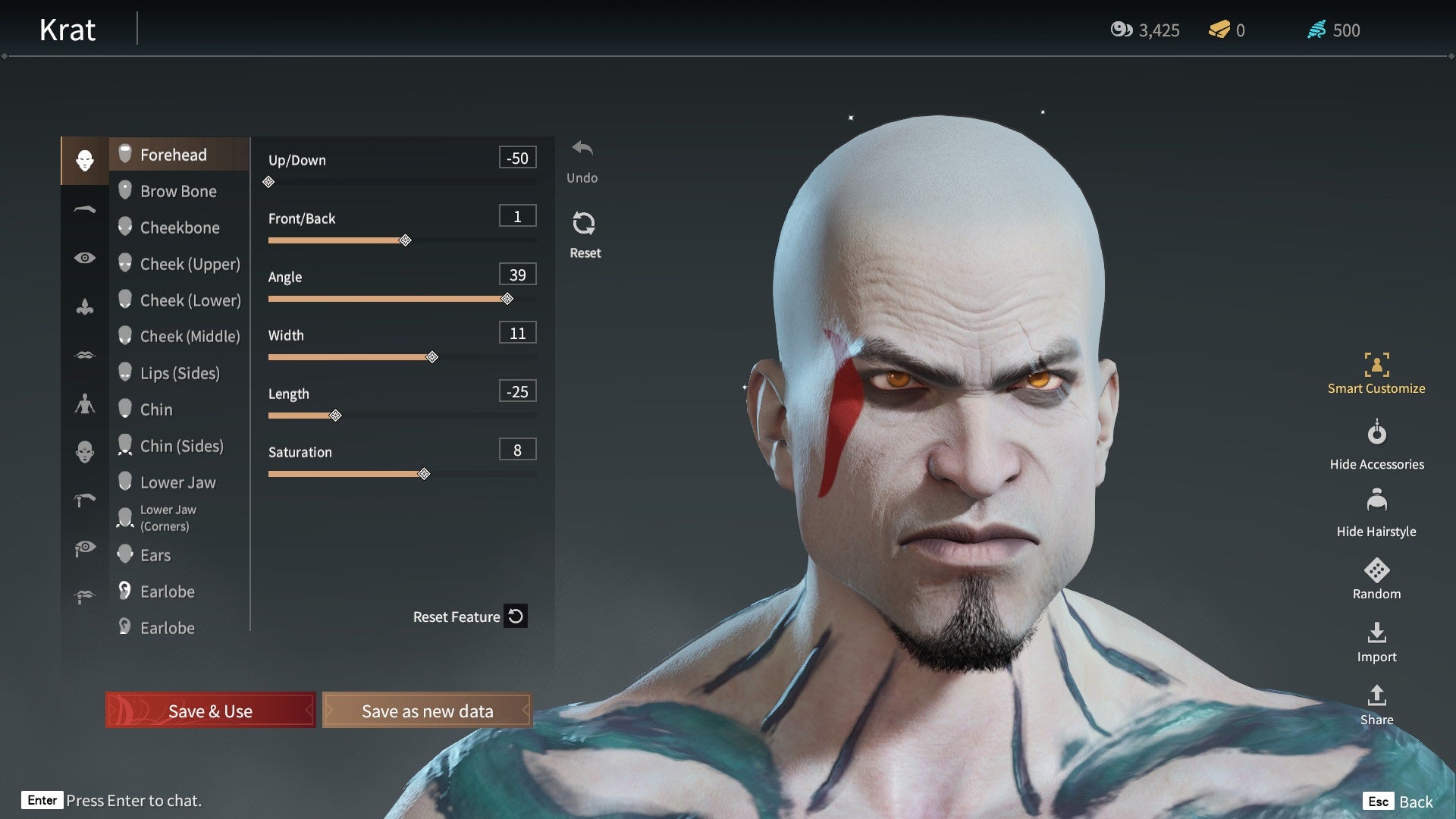 kratos look-alike in Naraka Bladepoint