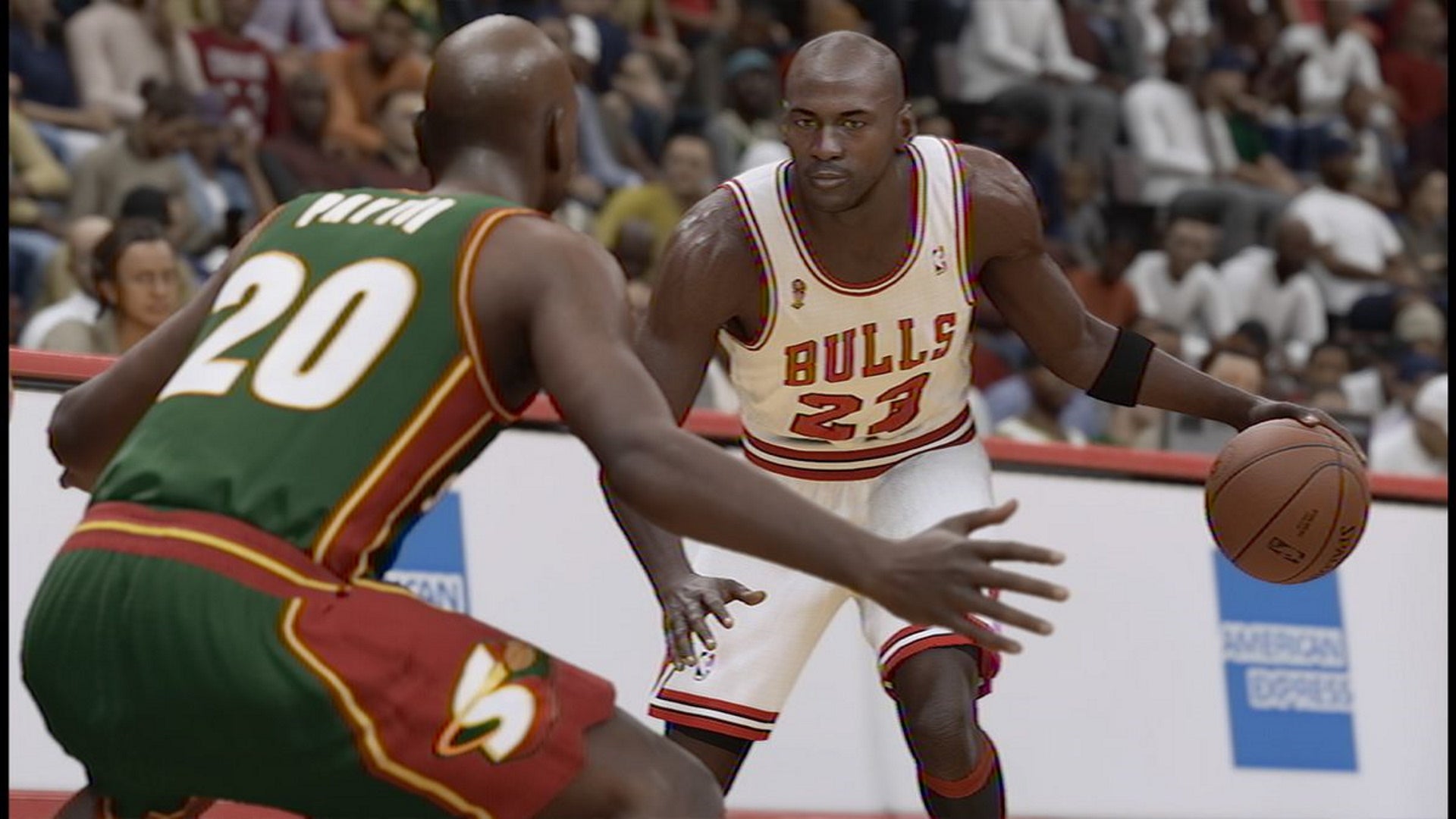 NBA 2K23 TV answers: Two players fight for control of the ball in mid court