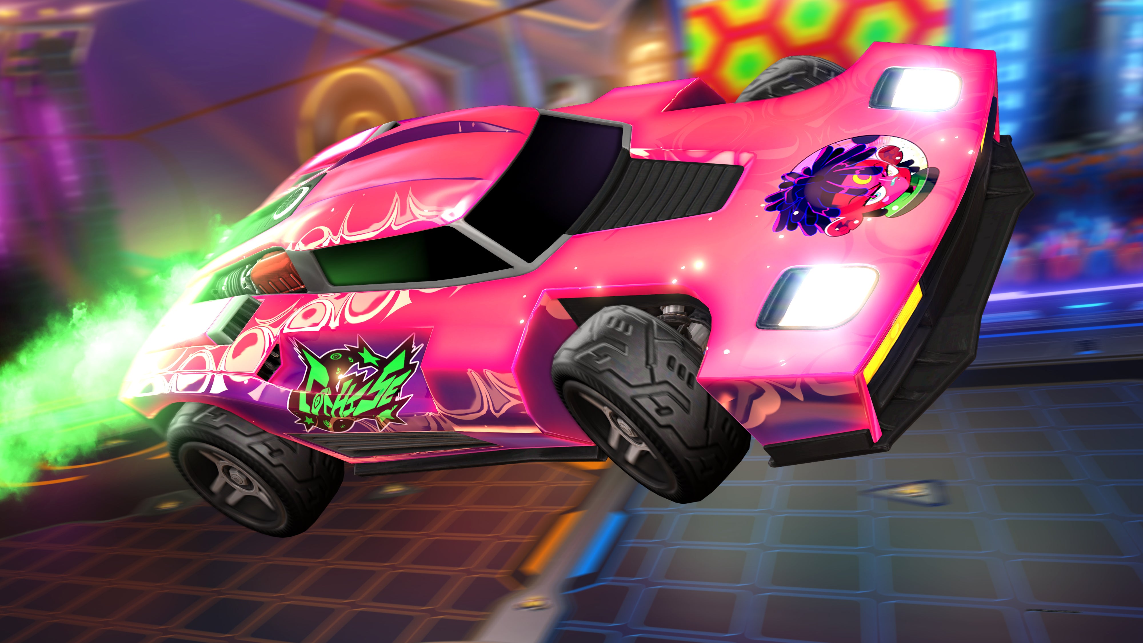Neon Nights Cochise decal in Rocket League