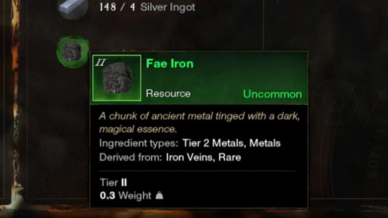 Image for New World Fae Iron locations and how to raise mining luck