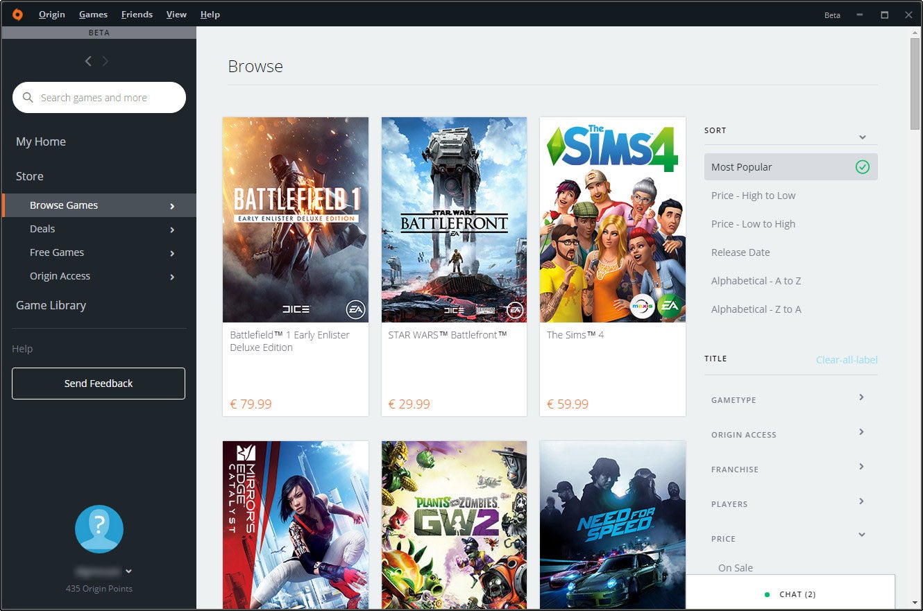 Image for Your EA Origin client is about to look a whole lot better
