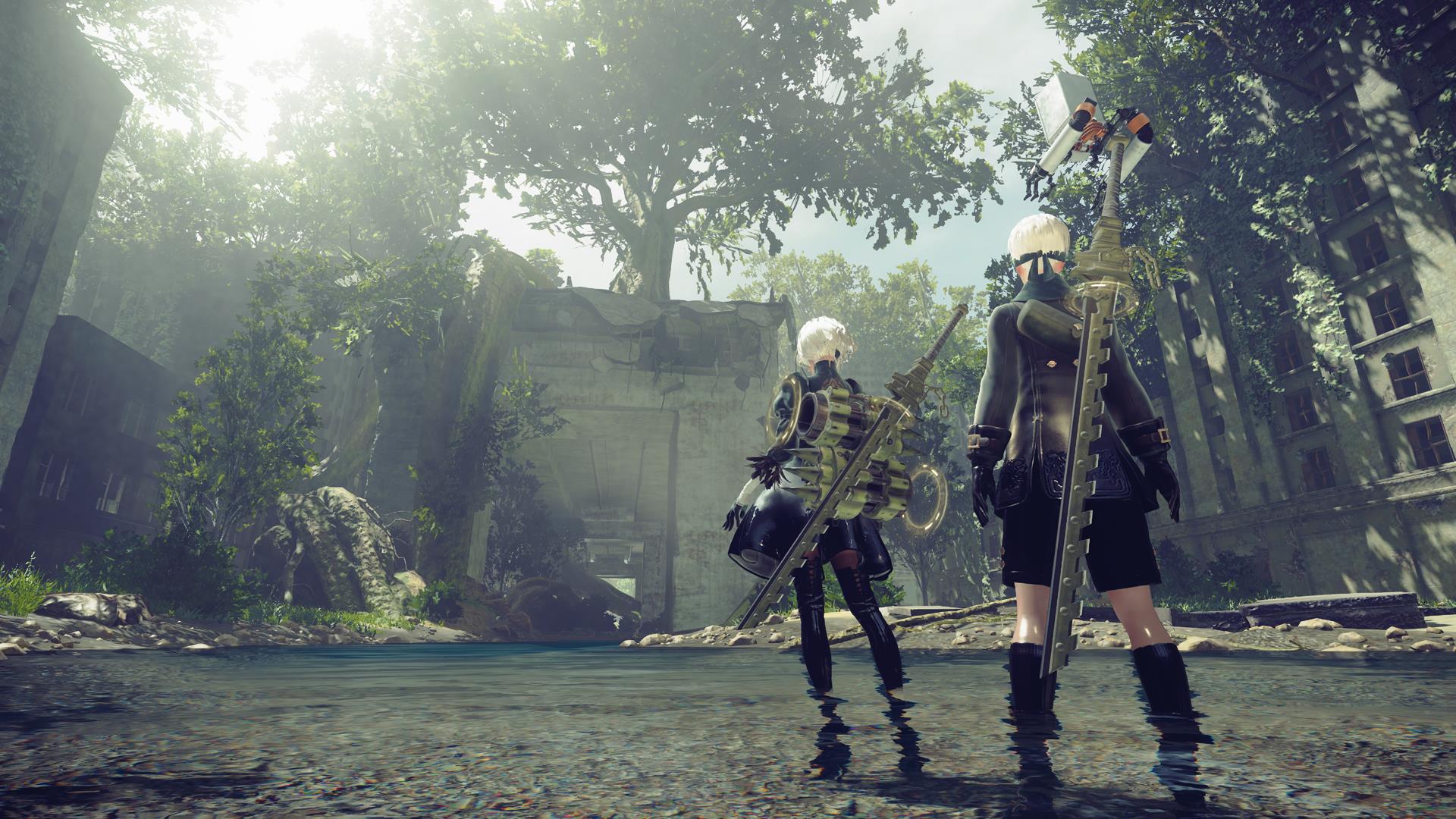 Image for Nier: Automata video shows off 2B's awesome fighting skills and combos